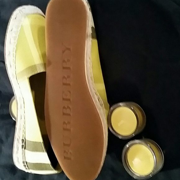 BURBERRY Leather-Trim Espadrille - Picture 2 of 4